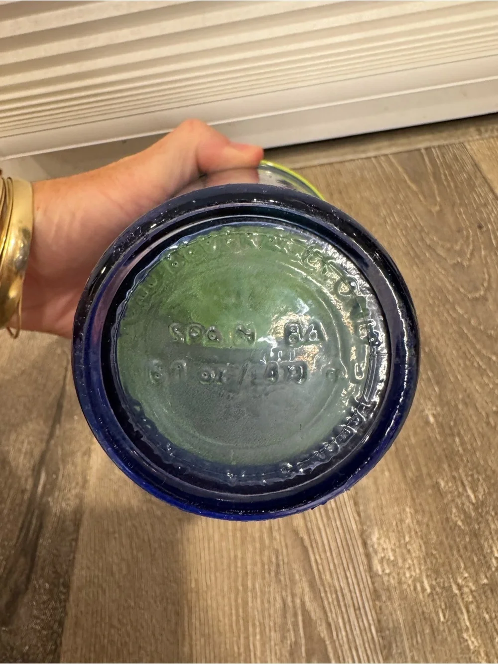Starbucks Limited Edition Hawaii 16oz Blue Glass Reusable Tumbler with Green Lid
